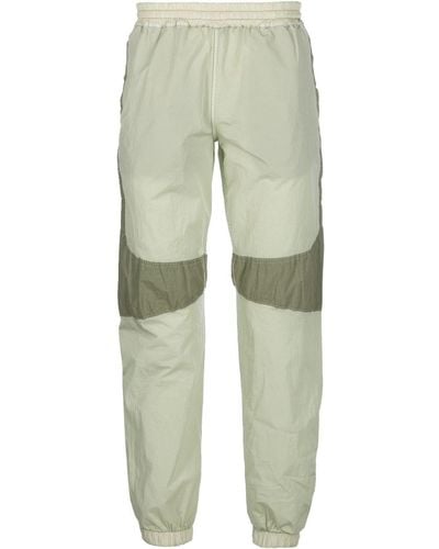 RANRA Panelled-design Track Trousers - Green