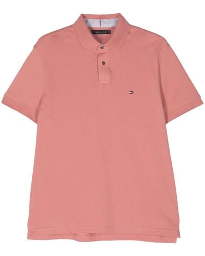 Tommy Hilfiger Poloshirt mit Logo-Stickerei - Pink