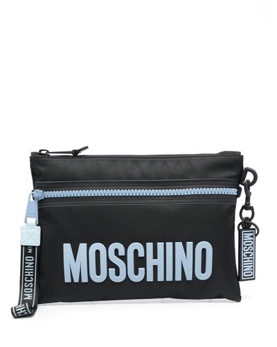 Moschino Clutch con zip - Nero