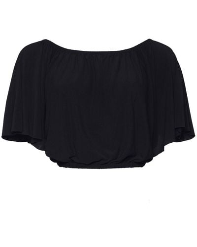 Eres Solal Cropped Top - Black