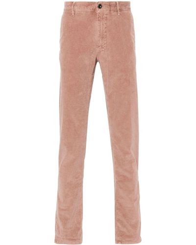 Incotex Tapered Corduroy Trousers - Pink