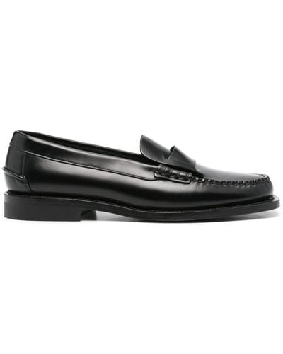 Hereu Sineu Leather Loafers - Black