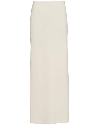 Prada Jupe crayon à coupe longue - Blanc