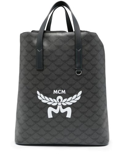 MCM Mochila Himmel con logo - Negro