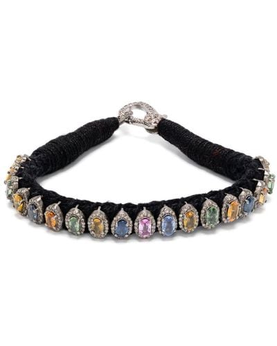 JIA JIA Bracelet Rainbow Sapphire à ornements - Métallisé