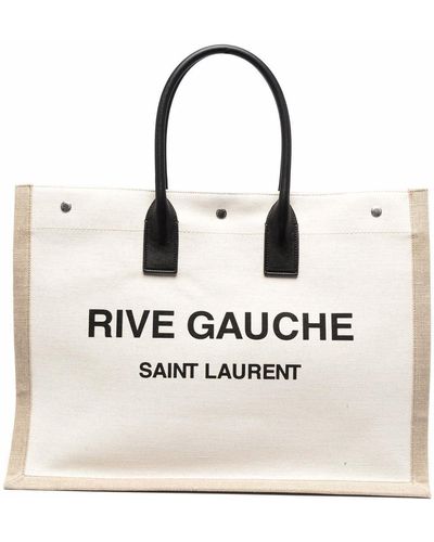Saint Laurent Rive Gauche Tote Bag - Natural