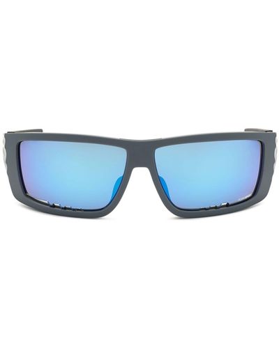 Philipp Plein Fierless Rectangle-frame Sunglasses - Blue