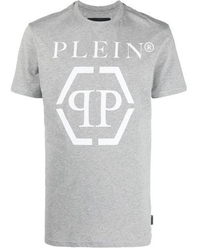 Philipp Plein Hexagon Tシャツ - グレー