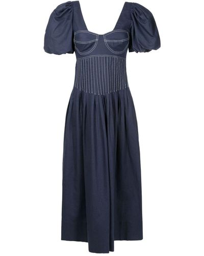 Isolda Gilda Corset-style Dress - Blue