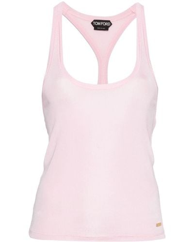 Tom Ford Ribbed Racerback Top - Pink