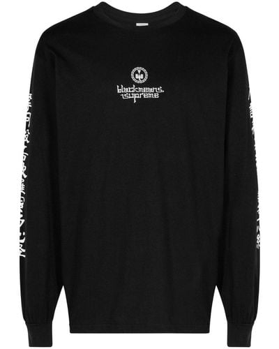 Supreme X Blackmeans T-shirt Met Print - Zwart