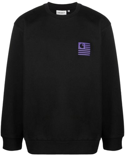 Carhartt Sweater Met Logoprint - Zwart