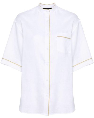 Fabiana Filippi Mandarin Collar Shirt - White