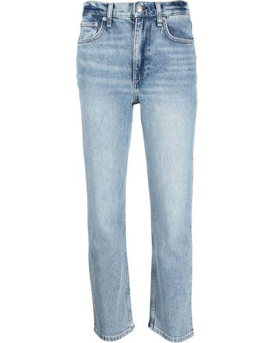 Rag & Bone Straight-leg Cut Jeans - Blue