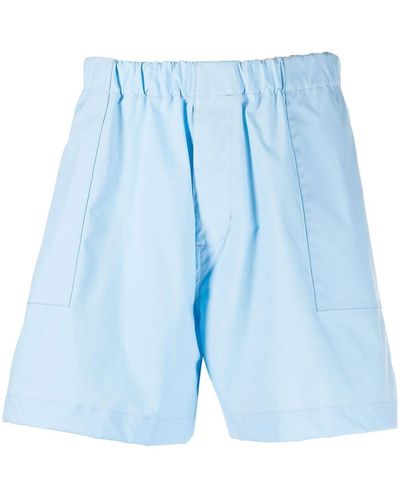 Mackintosh Captain Shorts mit Stretchbund - Blau