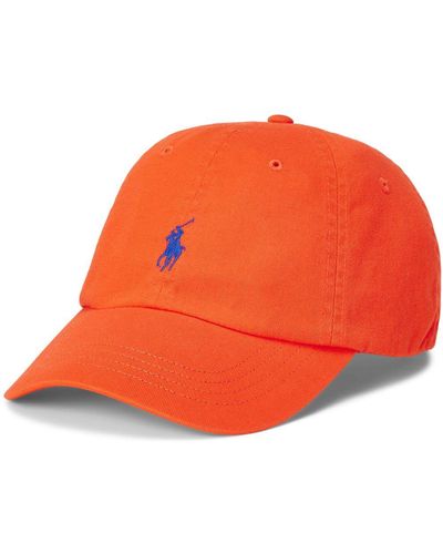 Polo Ralph Lauren Baseballkappe mit Polo Pony-Stickerei - Orange