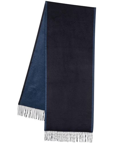 Zegna Tweekleurige Sjaal - Blauw