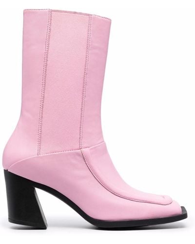 Camper Karole Calf-length Boots - Pink