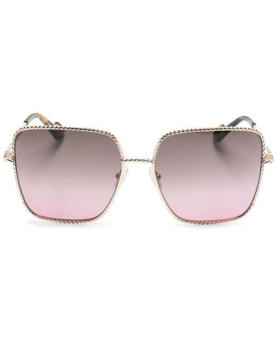 Lanvin Twist Square-frame Sunglasses - Natural