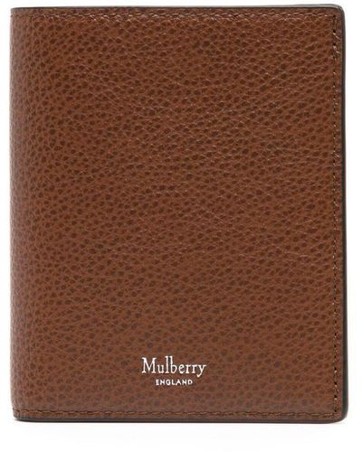 Mulberry Daisy Trifold Leather Wallet - Brown