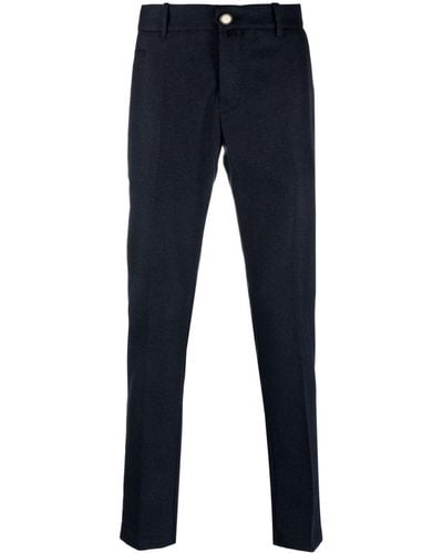 Jacob Cohen Skinny-cut Virgin Wool-blend Trousers - Blue