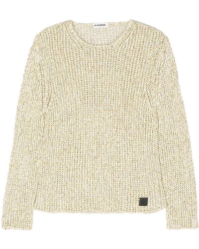 Jil Sander Open Knit Sweater - Natural