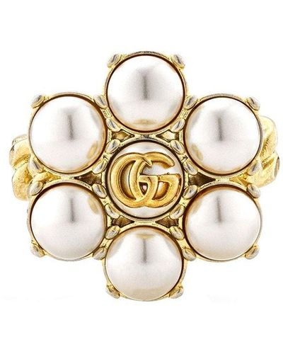 Gucci Ring Met GG-logo - Metallic