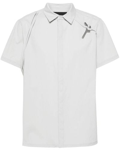 HELIOT EMIL Hemd mit Beschlägen - Weiß