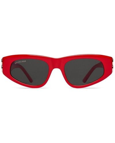 Balenciaga Dynasty D-frame Sunglasses - Red