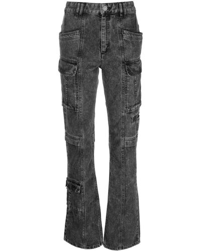 Isabel Marant Distressed-effect Denim Jeans - Grey
