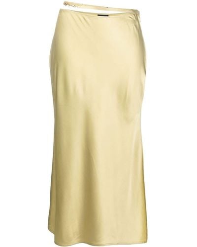 Jacquemus Green La Jupe Notte Midi Skirt - Yellow
