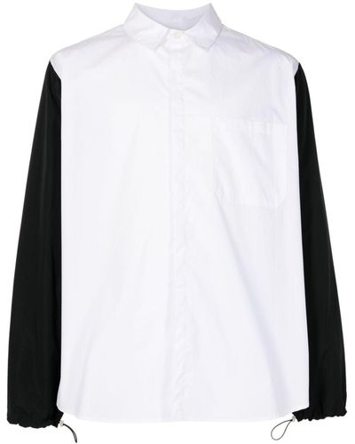 UMA | Raquel Davidowicz Spread-collar Cotton Shirt - White