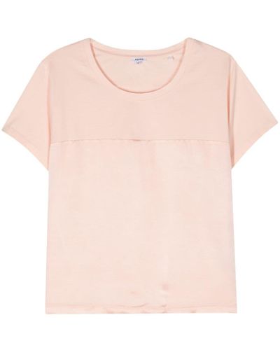 Aspesi T-Shirt mit Einsätzen - Pink