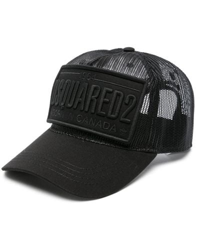 DSquared² Cappello da baseball con applicazione logo - Nero