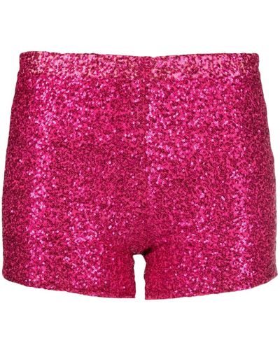 Styland Sequin-embellished Shorts - Pink