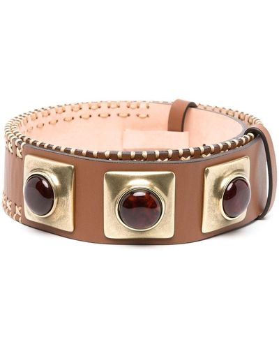 Etro Belt With Cabochon Studs - Pink