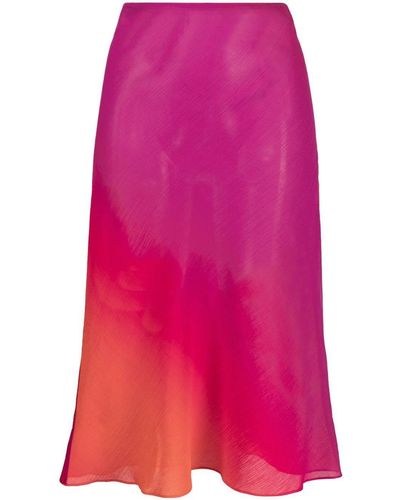 Louisa Ballou Midi-jurk Met Kleurverloop - Roze