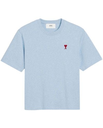 Ami Paris T-shirt à logo Ami de Coeur - Bleu