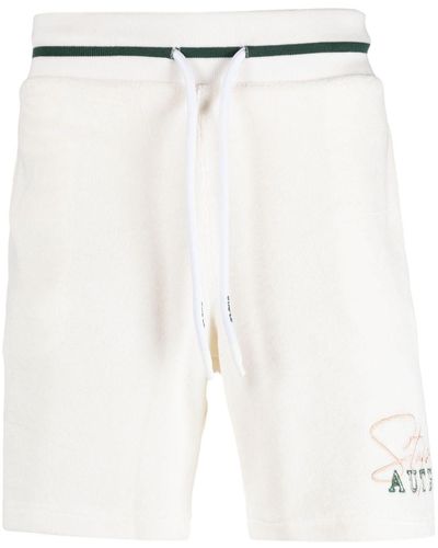 Autry Pantalones cortos de deporte con logo bordado - Blanco