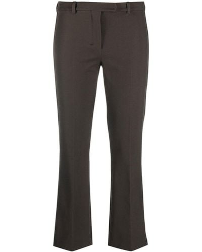 Max Mara Cropped Tailored Trousers - Grey