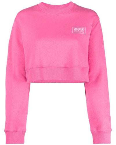 Moschino Jeans クロップド スウェットシャツ - ピンク