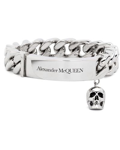 Alexander McQueen Identity Schakelarmband - Metallic