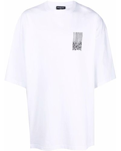 Balenciaga Camiseta con logo - Blanco