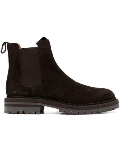 Common Projects Bottines chelsea en daim - Noir