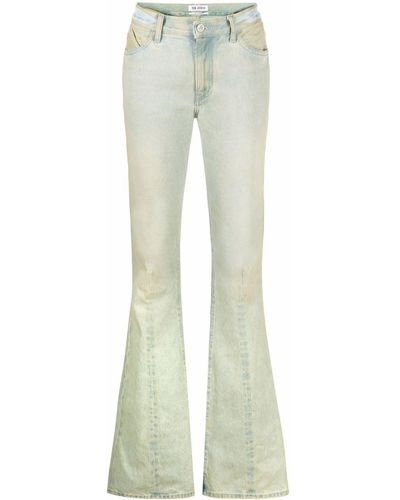 The Attico Jeans svasati con effetto vissuto - Blu