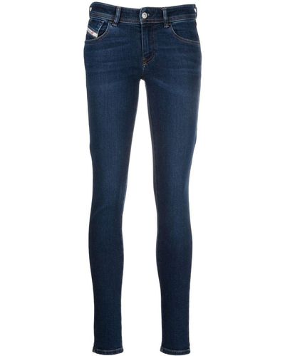 DIESEL Slandy Super-Skinny-Jeans - Blau