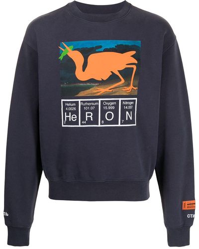 Heron Preston Sweater Met Logoprint - Paars