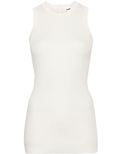 Jil Sander Silk Sleeveless Top - White