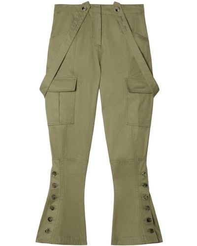 Off-White c/o Virgil Abloh Pantalon cargo évasé - Vert