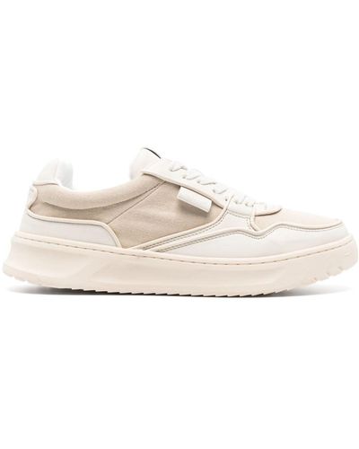 Missoni Logo-patch Panelled Trainers - White